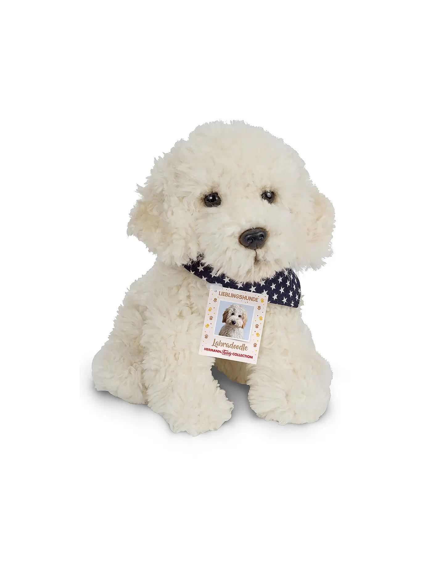 HERMANN TEDDY | Plüschtier - Labradoodle sitzend 28cm | 